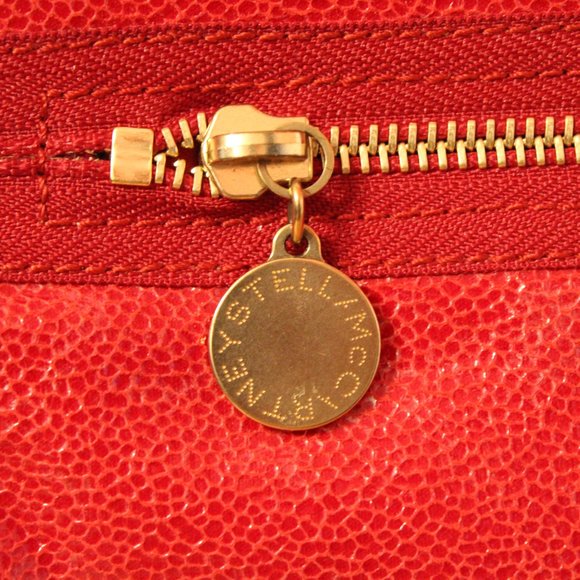 Stella McCartney Red Leather Clutch - Vegan - Picture 7 of 9